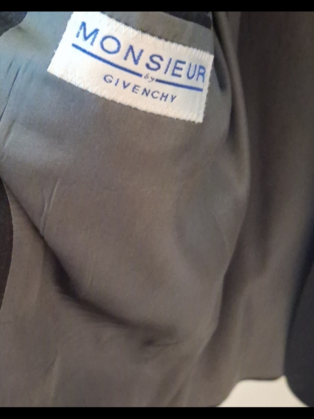 Monsieur by Givenchy Gray Jacket Lining